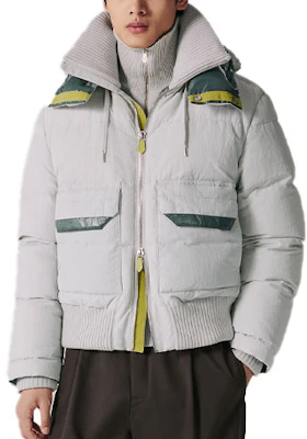 愛馬仕 SS23 拼接休閒連帽外套 灰色 H362620HG4N Order 愛馬仕 SS23 拼接休閒連帽外套 灰色 H362620HG4N