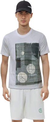 Camiseta Blanca HERMES SS23 Estampado Patrón Cuello Redondo Manga Corta H037700HA76 Lookbook Camiseta Blanca HERMES SS23 Estampado Patrón Cuello Redondo Manga Corta H037700HA76