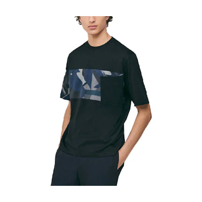 HERMES SS23 Pattern Print Short-Sleeve T-Shirt Black H357915HA02