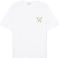 HERMES SS23 Printed Crewneck Short-Sleeve T-Shirt White H357925HA90 HERMES SS23 Printed Crewneck Short-Sleeve T-Shirt White H357925HA90