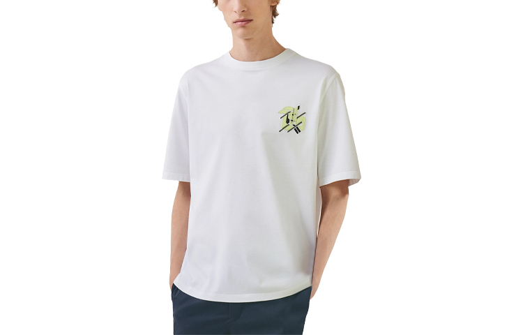 HERMES SS23 Printed Crewneck Short-Sleeve T-Shirt  White H357925HA90 圖 2