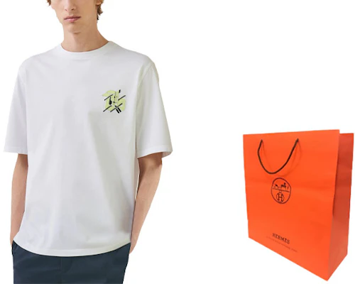 爱马仕 SS23 印花圆领短袖T恤 白色 H357925HA90 Lookbook 爱马仕 SS23 印花圆领短袖T恤 白色 H357925HA90