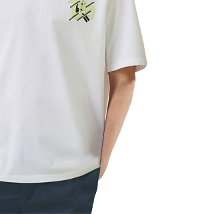 HERMES SS23 Printed Crewneck Short-Sleeve T-Shirt  White H357925HA90 圖 6