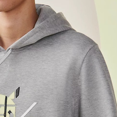 HERMES SS23 Hoodie Lengan Panjang Abu-Abu dengan Desain Cetak. H357790HA1O Shop HERMES SS23 Hoodie Lengan Panjang Abu-Abu dengan Desain Cetak. H357790HA1O