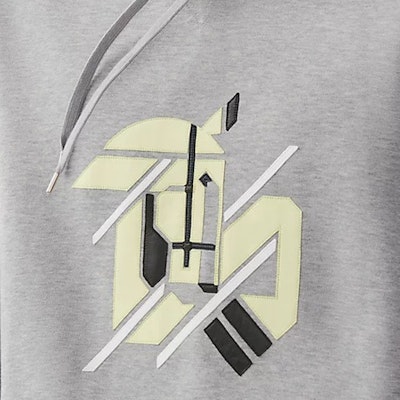 HERMES SS23 Hoodie Lengan Panjang Abu-Abu dengan Desain Cetak. H357790HA1O Details for HERMES SS23 Hoodie Lengan Panjang Abu-Abu dengan Desain Cetak. H357790HA1O