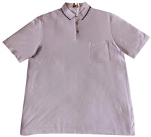 HERMES SS23 Solid Color Button-Up Casual Short Sleeve Polo Shirt Purple Men H357950HA4F HERMES SS23 Solid Color Button-Up Casual Short Sleeve Polo Shirt Purple Men H357950HA4F
