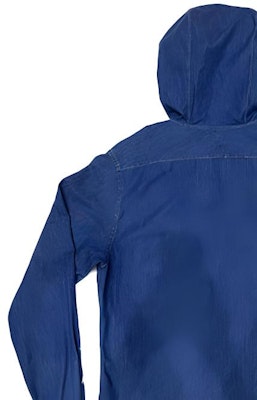 HERMES SS23 Solid Color Denim Hoodie Jacket Single-Breasted Blue Menswear 356140HB5039 Sizing HERMES SS23 Solid Color Denim Hoodie Jacket Single-Breasted Blue Menswear 356140HB5039