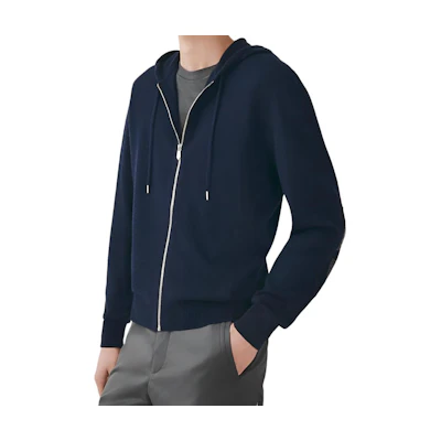 Hermes SS23 Solid Color Hooded Drawstring Jacket H357030HA01
