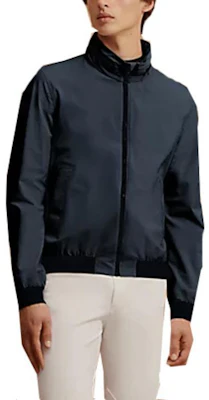 Hermes SS23 Jaket Biru Dongker Navy Lengan Panjang Kerah Standar H800446E01L Buy Hermes SS23 Jaket Biru Dongker Navy Lengan Panjang Kerah Standar H800446E01L