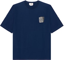 HERMES SS23 Solid Patch Crewneck Blue Short Sleeve T-Shirt H367940HA60 HERMES SS23 Solid Patch Crewneck Blue Short Sleeve T-Shirt H367940HA60