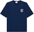 Order HERMES SS23 Solid Patch Crewneck Blue Short Sleeve T-Shirt H367940HA60