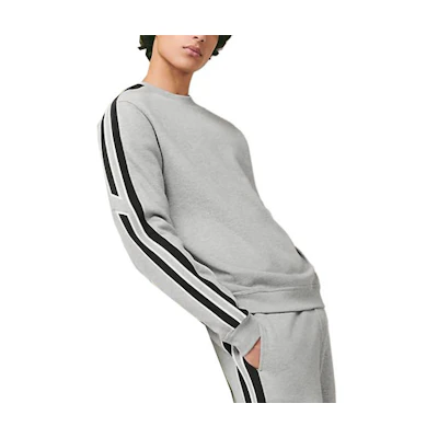 Hermes SS23 Striped Color Block Pullover Sweatshirt Grey - H357740HA1O
