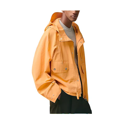 Hermes SS23 Yellow Solid Color Hooded Long Sleeve Jacket H352420HG4H50