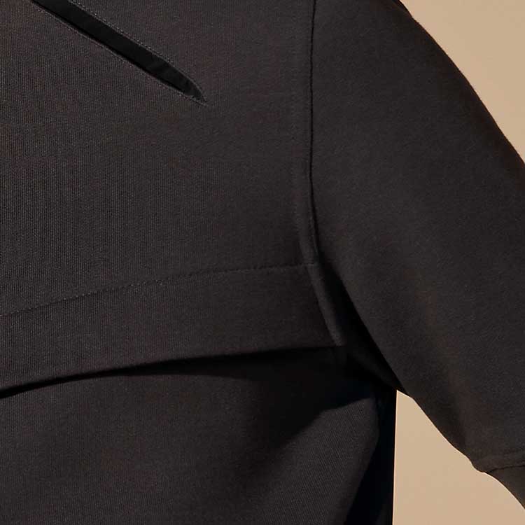 Purchase HERMES SS24  Asymmetric Collar Short Sleeve T-Shirt Licorice Color Casual H457860HA1A