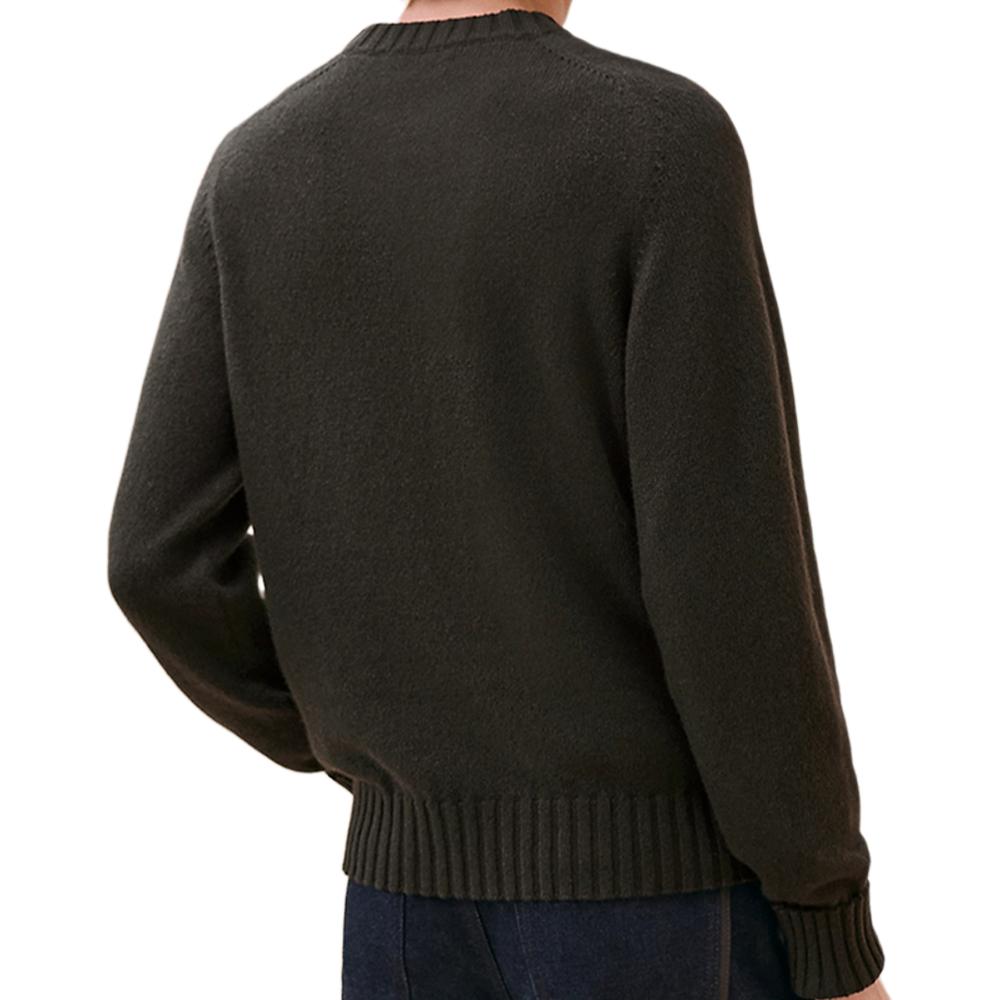 Lookbook HERMES SS24  Black Embroidered Cashmere Pullover Long Sleeve Sweater H467270HA11