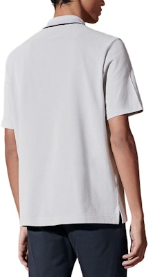 HERMES SS24 Polo Casual Blanco Niebla con Logo Bordado. H457985HA94 Lookbook HERMES SS24 Polo Casual Blanco Niebla con Logo Bordado. H457985HA94