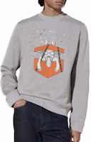 Order HERMES SS24 Grey Letter Print Long Sleeve Casual Sweatshirt. H457820HA1O