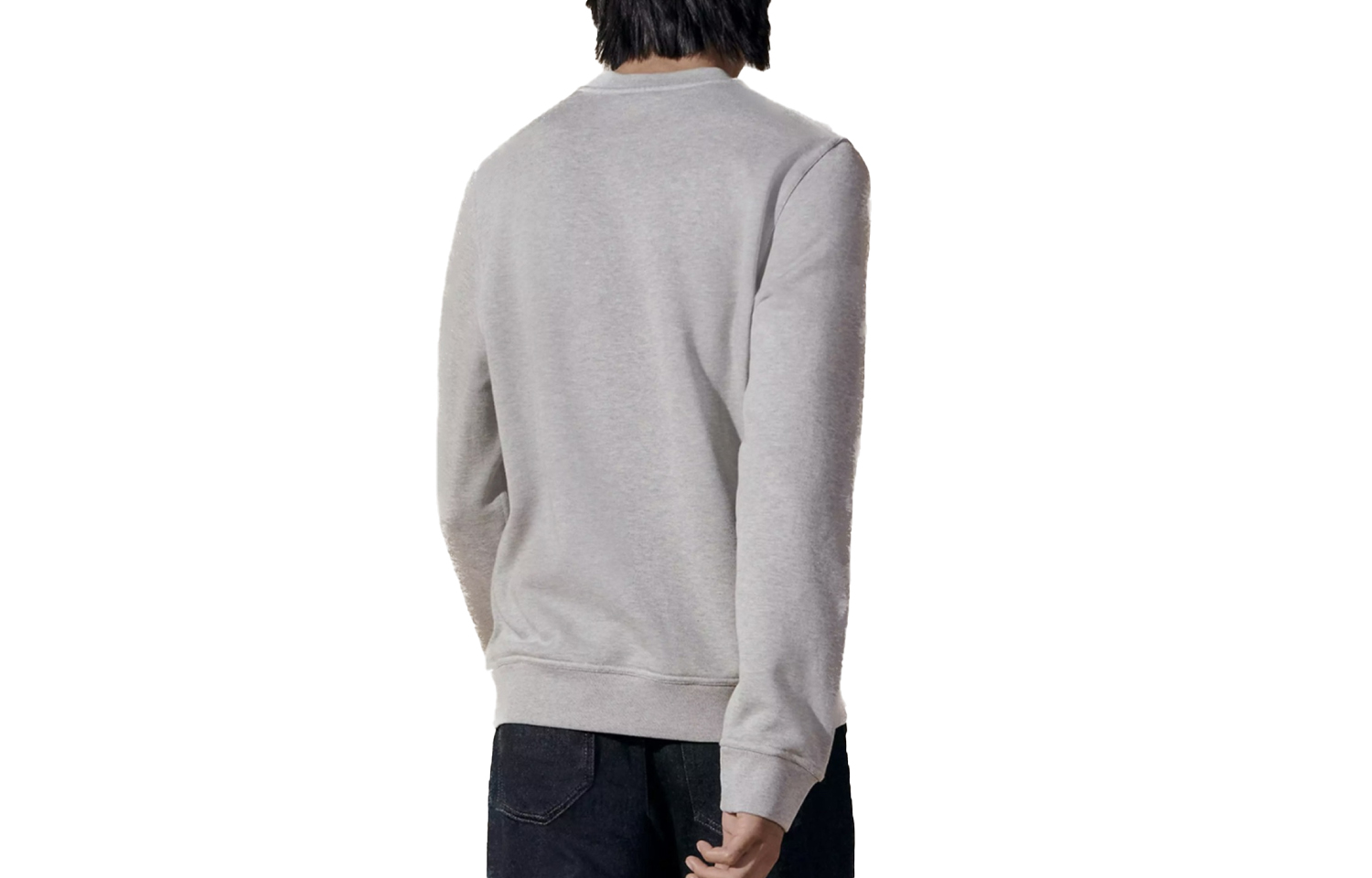 Lookbook HERMES SS24 Baju Lengan Panjang Kelabu Cetak Huruf Kasual. H457820HA1O