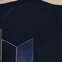 Sizing HERMES SS24 Leather Patch Crewneck Sweatshirt Navy Blue H457790HA01