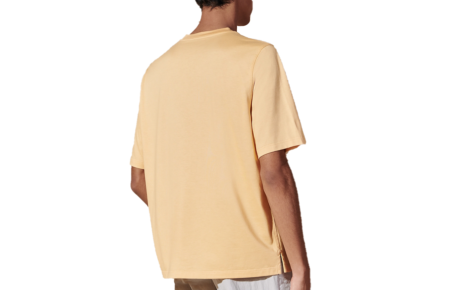 HERMES SS24  Solid Color Leather Detail Crewneck Short-Sleeve T-Shirt H457930HA0D 圖 3