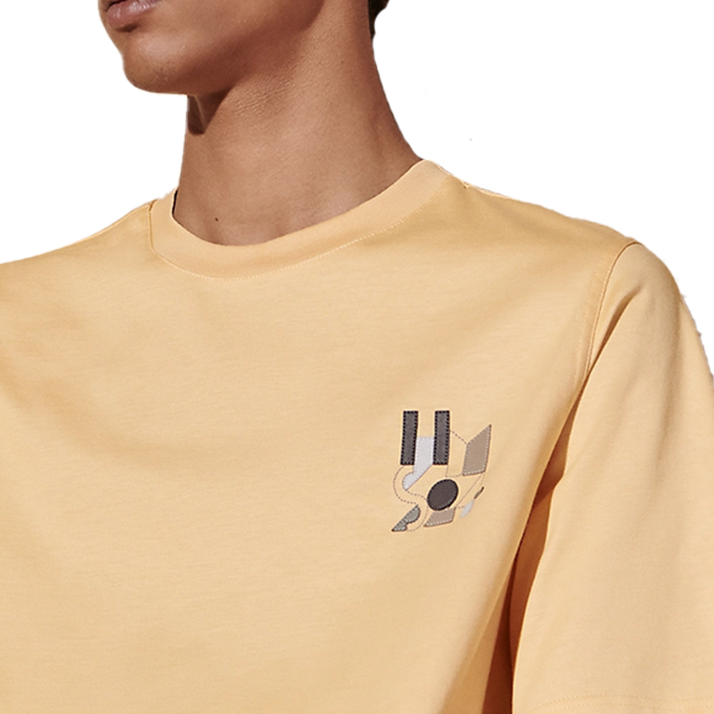 HERMES SS24  Solid Color Leather Detail Crewneck Short-Sleeve T-Shirt H457930HA0D 圖 9