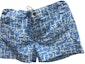 Order HERMES SS24 Alphabet Print Mid-Rise Straight Beach Shorts Sky Blue Men. H458001H40M