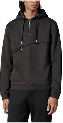 Hermes SS24 Licorice Solid Color Hoodie with Zipper and Pockets H457870HA1A Buy Hermes SS24 Licorice Solid Color Hoodie with Zipper and Pockets H457870HA1A