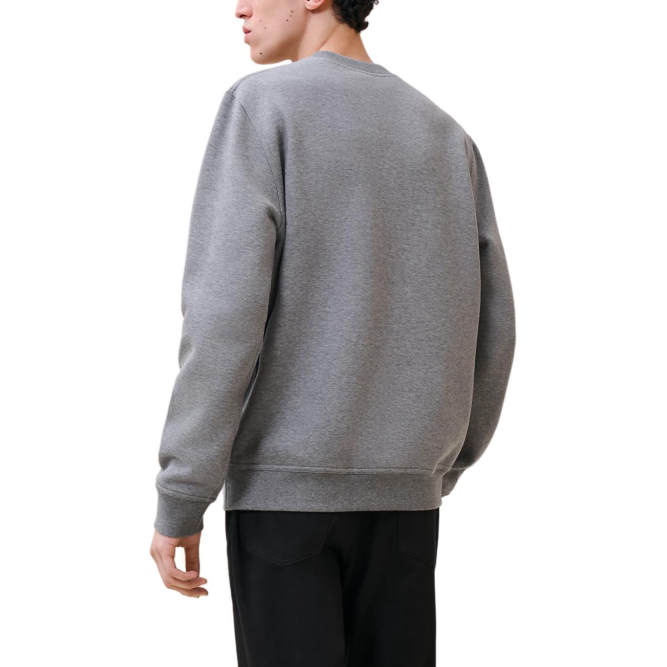 Lookbook HERMES SS24 Baju Kelabu Lengan Panjang Cetakan Corak Lelaki Kasual. H467840HA