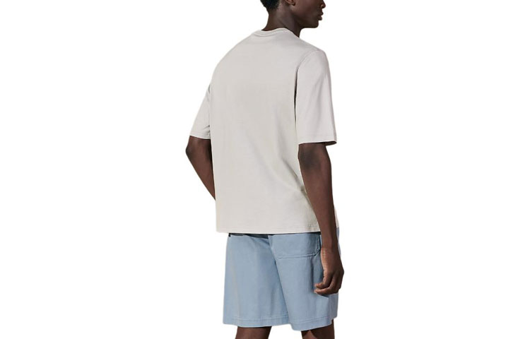 Lookbook HERMES SS24 Pattern Print Round Neck Short-Sleeve T-Shirt for Men H457950HA90