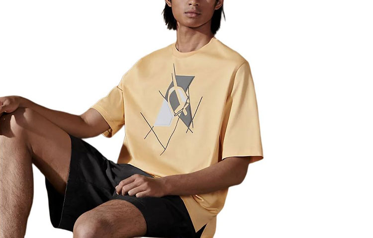 Sizing HERMES SS24 Pattern Print Round Neck Short-Sleeve T-Shirt for Men H457950HA90