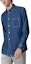 Order HERMES SS24 Baju Lelaki Lengan Panjang Biru Indigo Button-Up H456060HE50