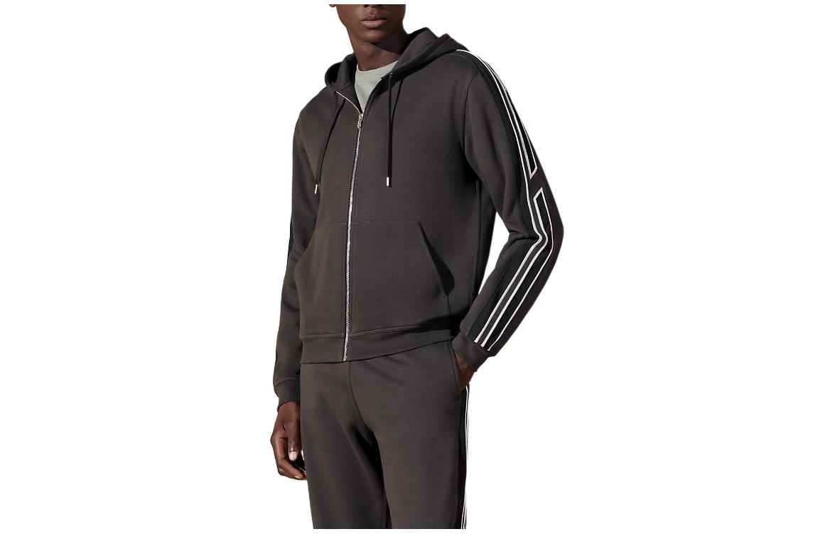 Order エルメス SS24 メンズ ストライプ ジップアップ フーディー 長袖 H457750HA1W