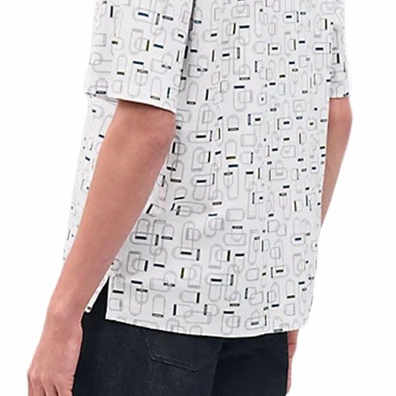 HERMES SS25  Graphic Print Cotton Crewneck T-Shirt White H557920HA90 圖 5