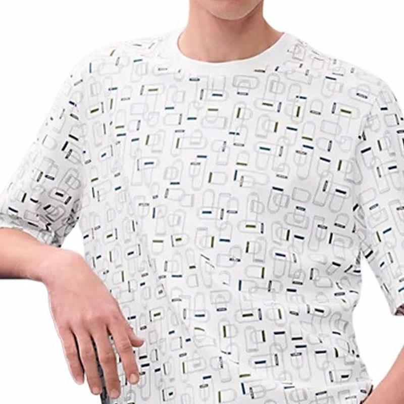 HERMES SS25  Graphic Print Cotton Crewneck T-Shirt White H557920HA90 圖 6