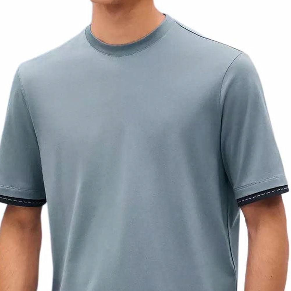 HERMES SS25  Solid Blue-Grey Short-Sleeve T-Shirt H557940HA3K 圖 6