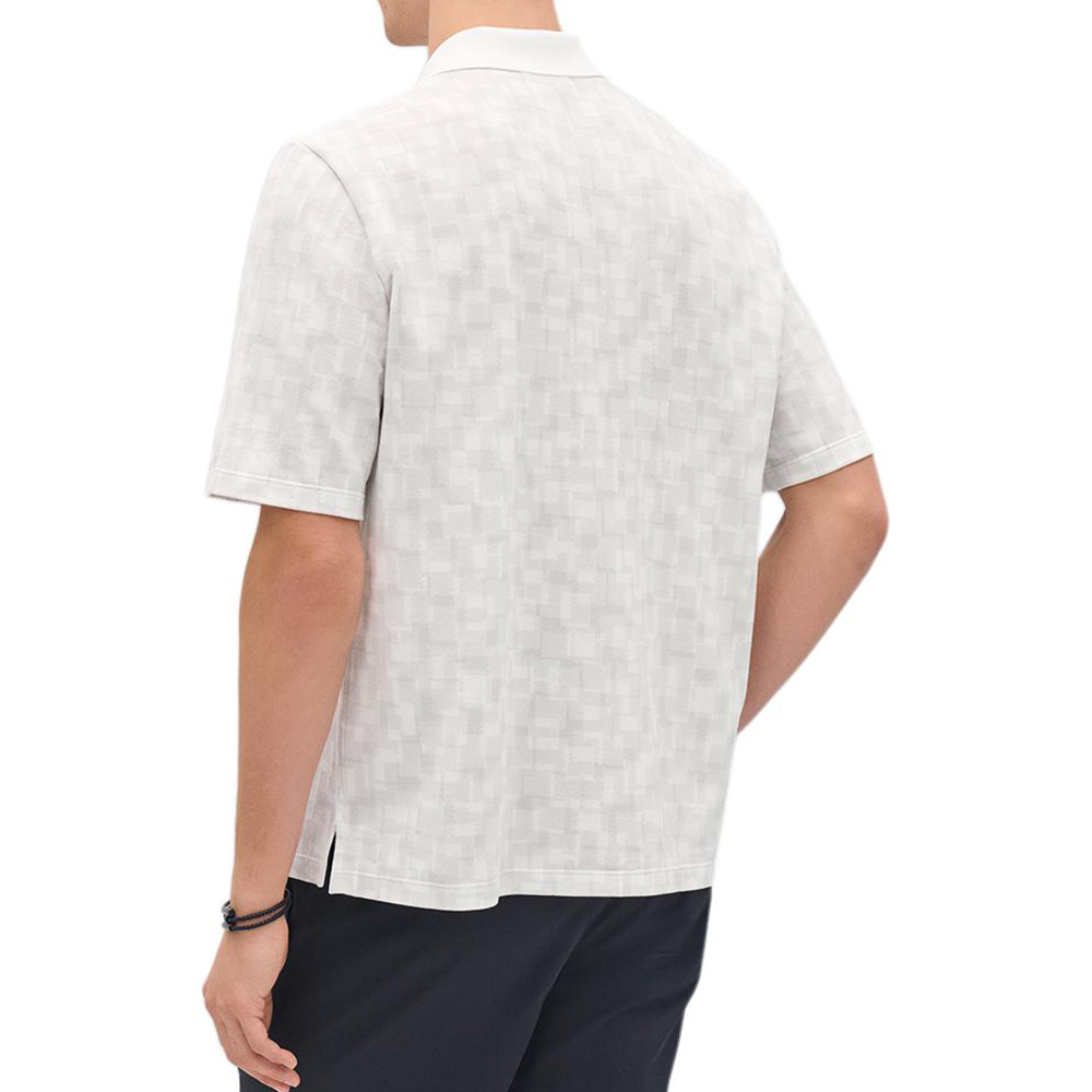 Purchase HERMES SS25 Kaos Polo Lengan Pendek Putih Motif Katun. H557995HA94