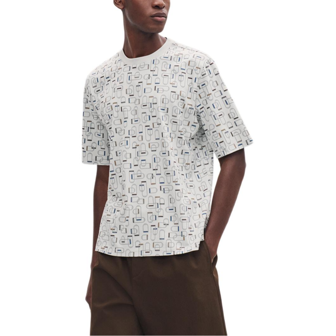 HERMES SS25  White Ribbed Trim T-Shirt Spring Summer Collection. H557920HA3Q 圖 2