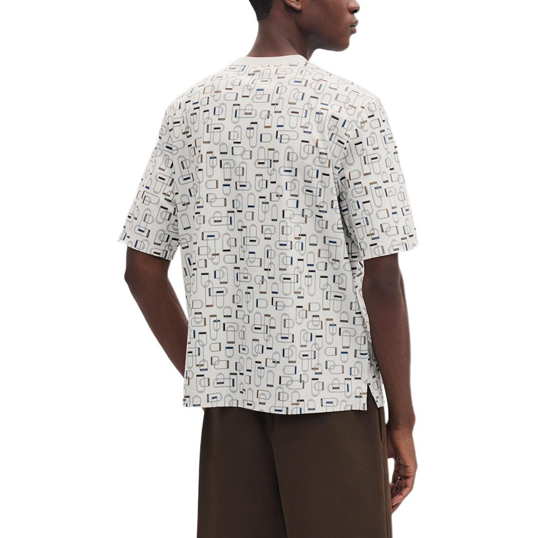 HERMES SS25  White Ribbed Trim T-Shirt Spring Summer Collection. H557920HA3Q 圖 3