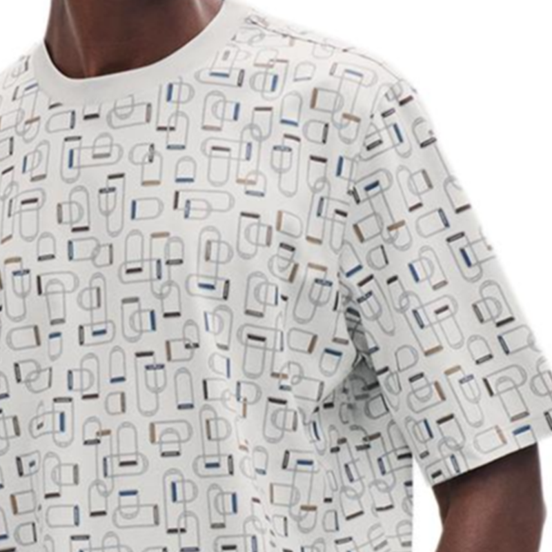 HERMES SS25  White Ribbed Trim T-Shirt Spring Summer Collection. H557920HA3Q 圖 5