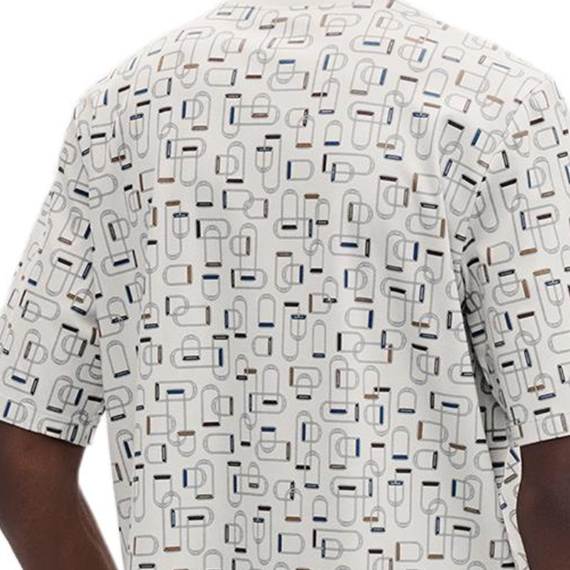 HERMES SS25  White Ribbed Trim T-Shirt Spring Summer Collection. H557920HA3Q 圖 6