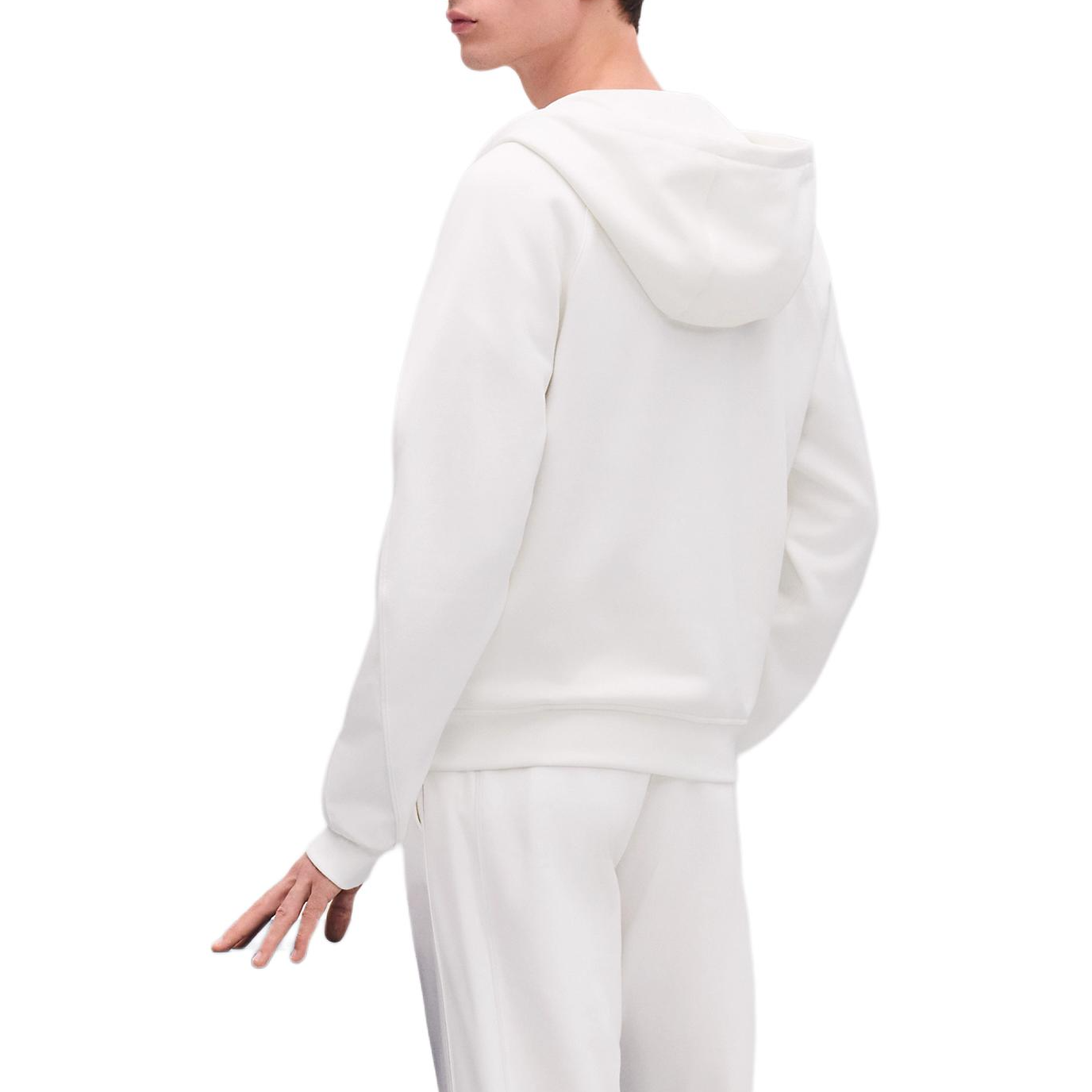 Shop HERMES SS25 Jaket Hoodie Putih Zip-Up Olahraga. H557770HA90