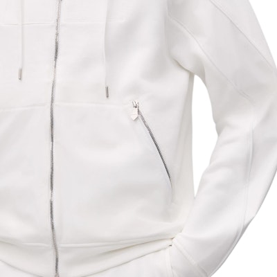 HERMES SS25 Jaket Hoodie Putih Zip-Up Olahraga. H557770HA90 Purchase HERMES SS25 Jaket Hoodie Putih Zip-Up Olahraga. H557770HA90