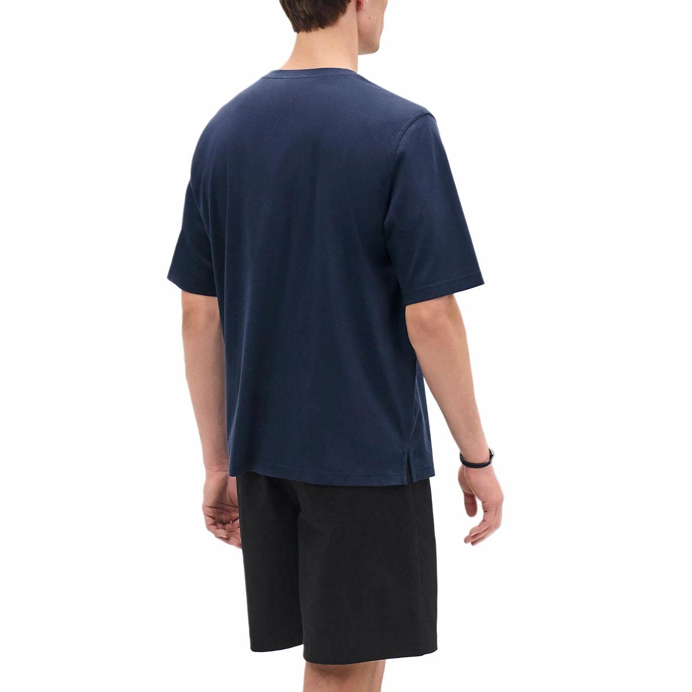 Purchase HERMES SS25 H Puzzle Spring/Summer  Blue Cotton Short Sleeve T-Shirt H557930HA67