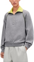 HERMES SS25 Reversible Sport Cotton Knit Sweatshirt Grey . H557870HA76 HERMES SS25 Reversible Sport Cotton Knit Sweatshirt Grey . H557870HA76
