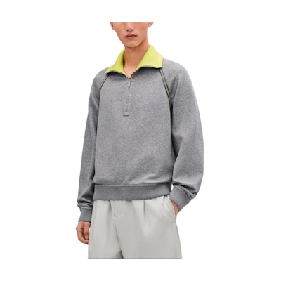 HERMES SS25 Reversible Sport Cotton Knit Sweatshirt Grey . H557870HA76