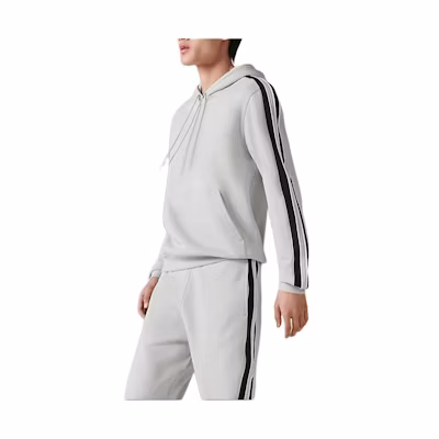 HERMES Striped Colorblock Hoodie Grey H367765HA4NLA