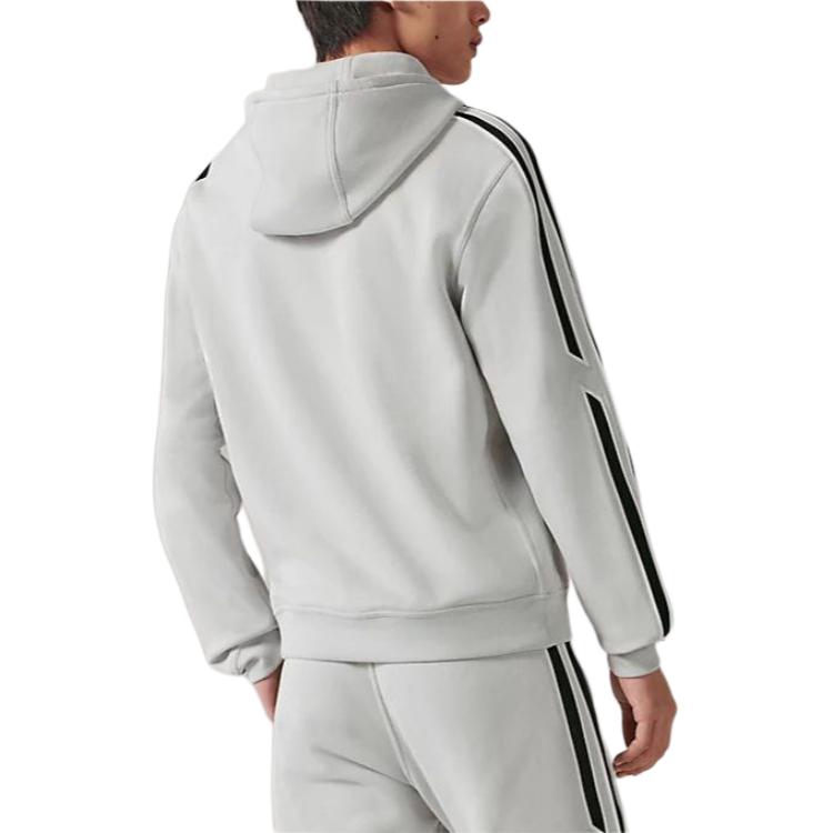 Lookbook HERMES Striped Colorblock Hoodie Grey H367765HA4NLA