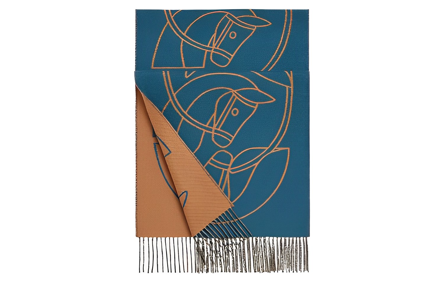 Buy HERMES Stylish Trendy Dual-Tone Knit Scarf Unisex Edition. h253955s04