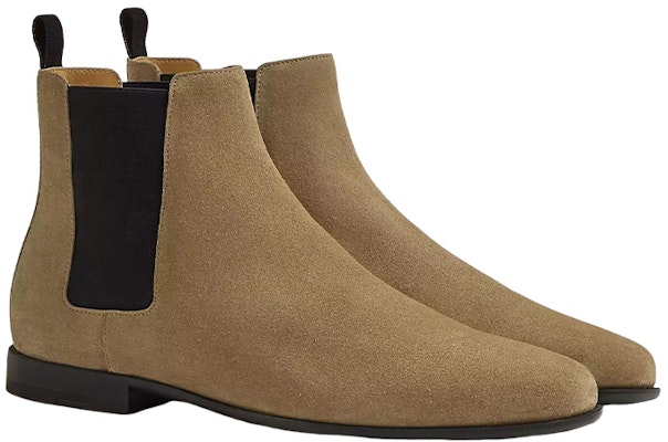 에르메스 브라운 스웨이드 첼시 부츠 H222991Z-HBK Shop 에르메스 브라운 스웨이드 첼시 부츠 H222991Z-HBK