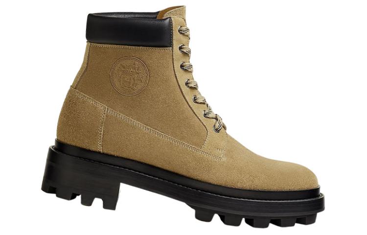 Order HERMES Suède Enkelboots met Riem ''Bruin'' H222968Z-HBK